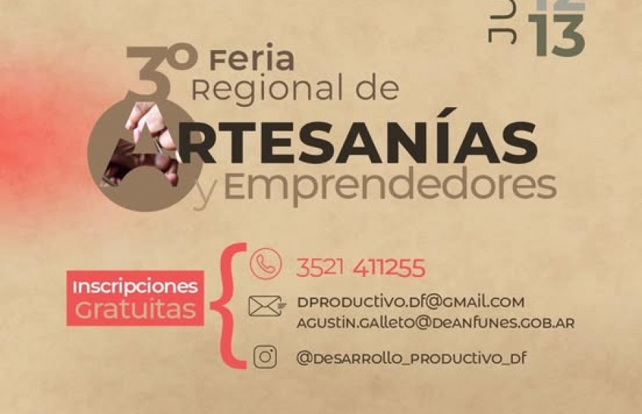 3° FERIA REGIONAL DE ARTESANÍAS Y EMPRENDEDORES