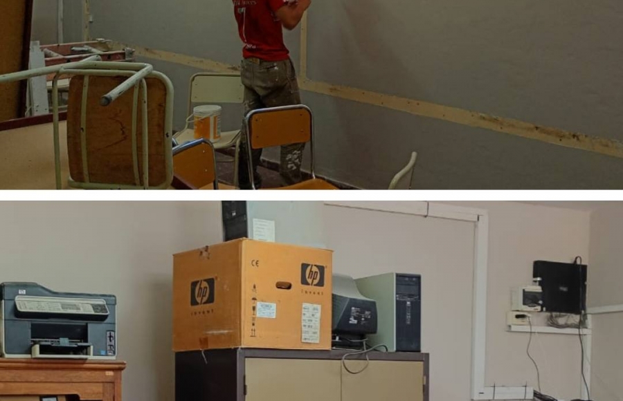 REFACCIONES EN ESCUELA NORMAL SUPERIOR JUAN B. ALBERDI