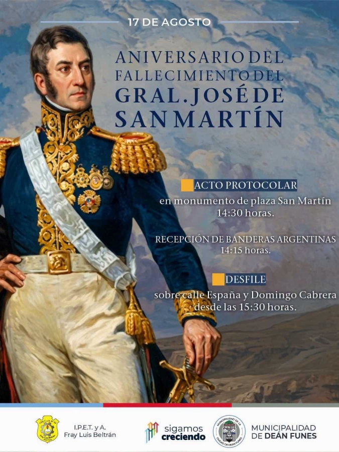 ACTO 176° ANIVERSARIO DEL FALLECIMIENTO DEL GRAL DN. JOSÉ DE SAN MARTÍN