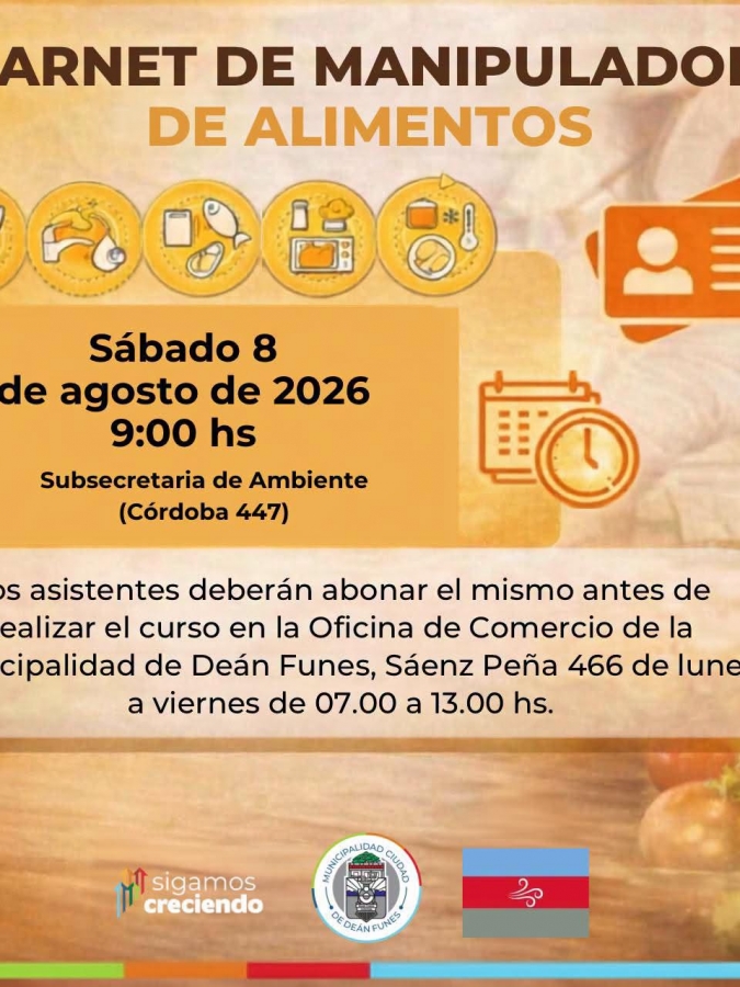 CARNET DE MANIPULADOR DE ALIMENTOS