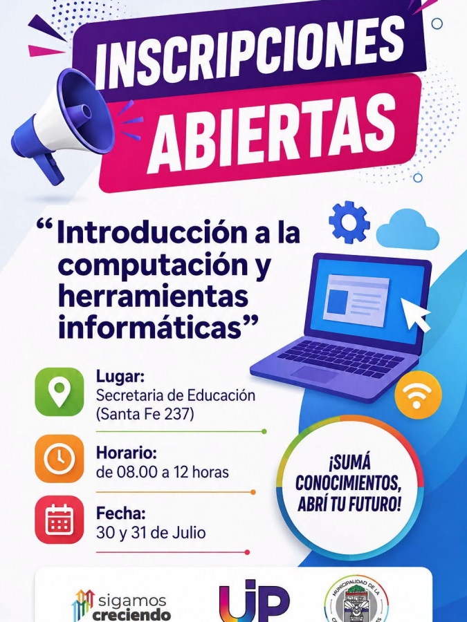 CURSO "INTRODUCCIÓN A LA COMPUTACIÓN Y HERRAMIENTAS INFORMÁTICAS"