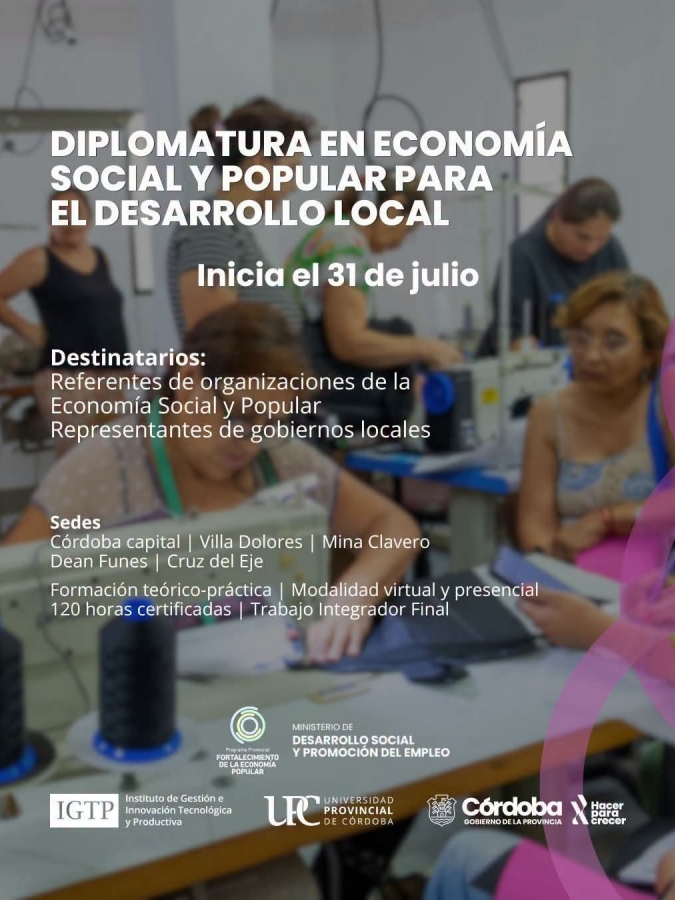 DIPLOMATURA EN ECONOMÍA SOCIAL Y POPULAR PARA EL DESARROLLO LOCAL