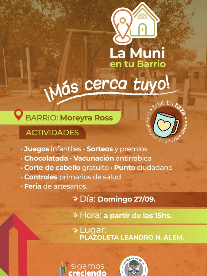 La Muni en tu Barrio llega a Moreyra Ross