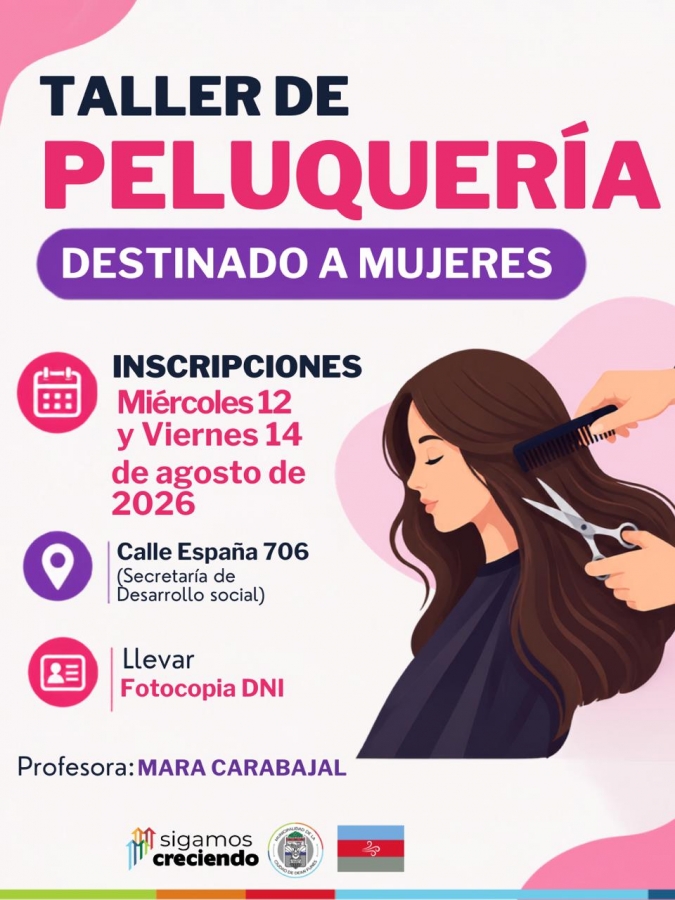 TALLER DE PELUQUERÍA DESTINADO A MUJERES