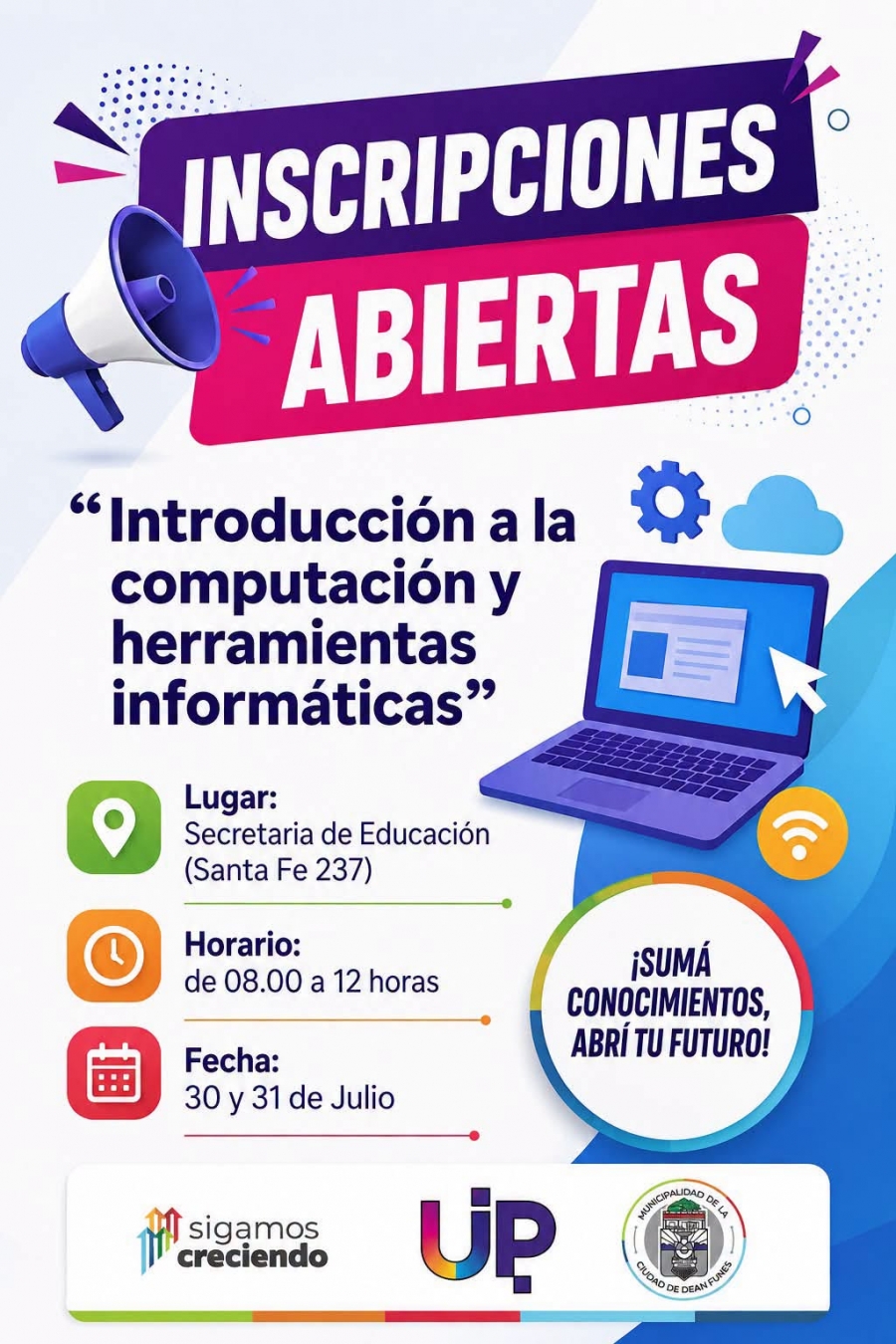 CURSO "INTRODUCCIÓN A LA COMPUTACIÓN Y HERRAMIENTAS INFORMÁTICAS"