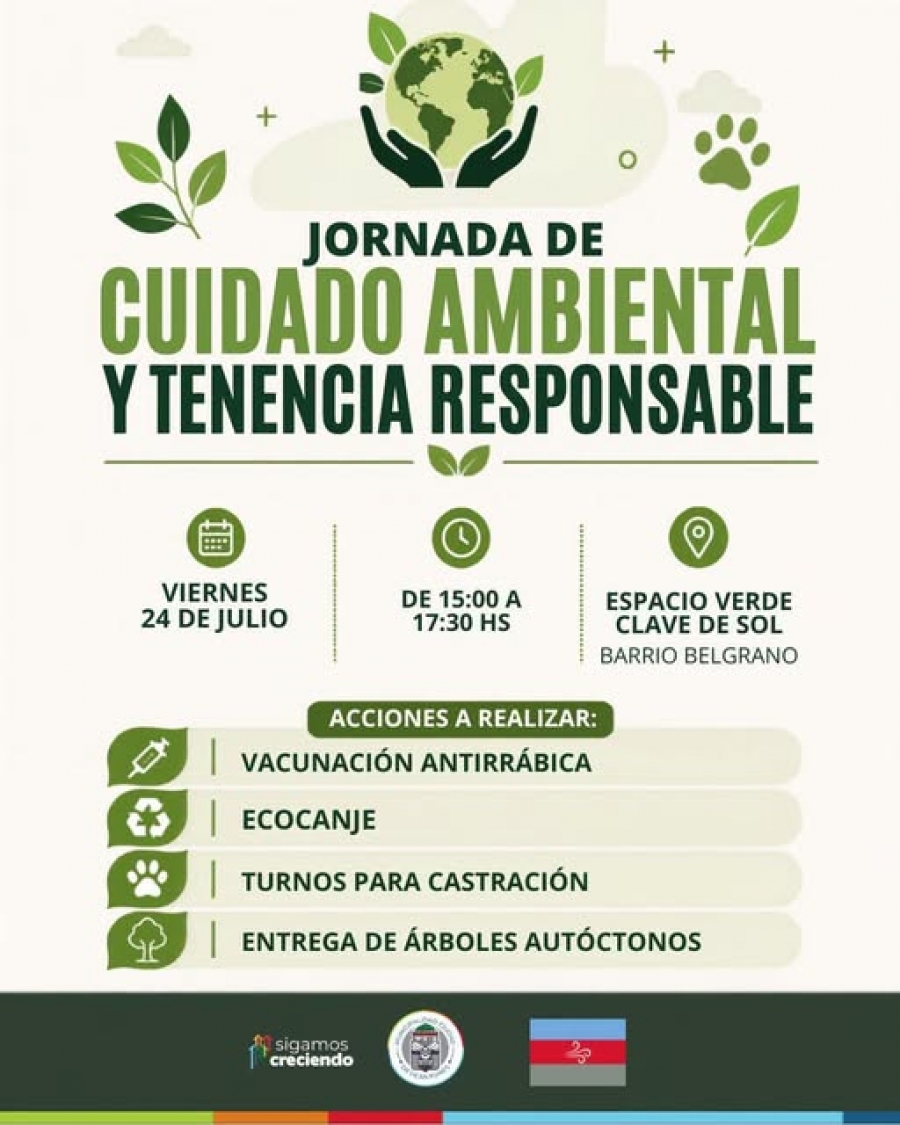 JORNADA DE CUIDADO AMBIENTAL Y TENENCIA RESPONSABLE