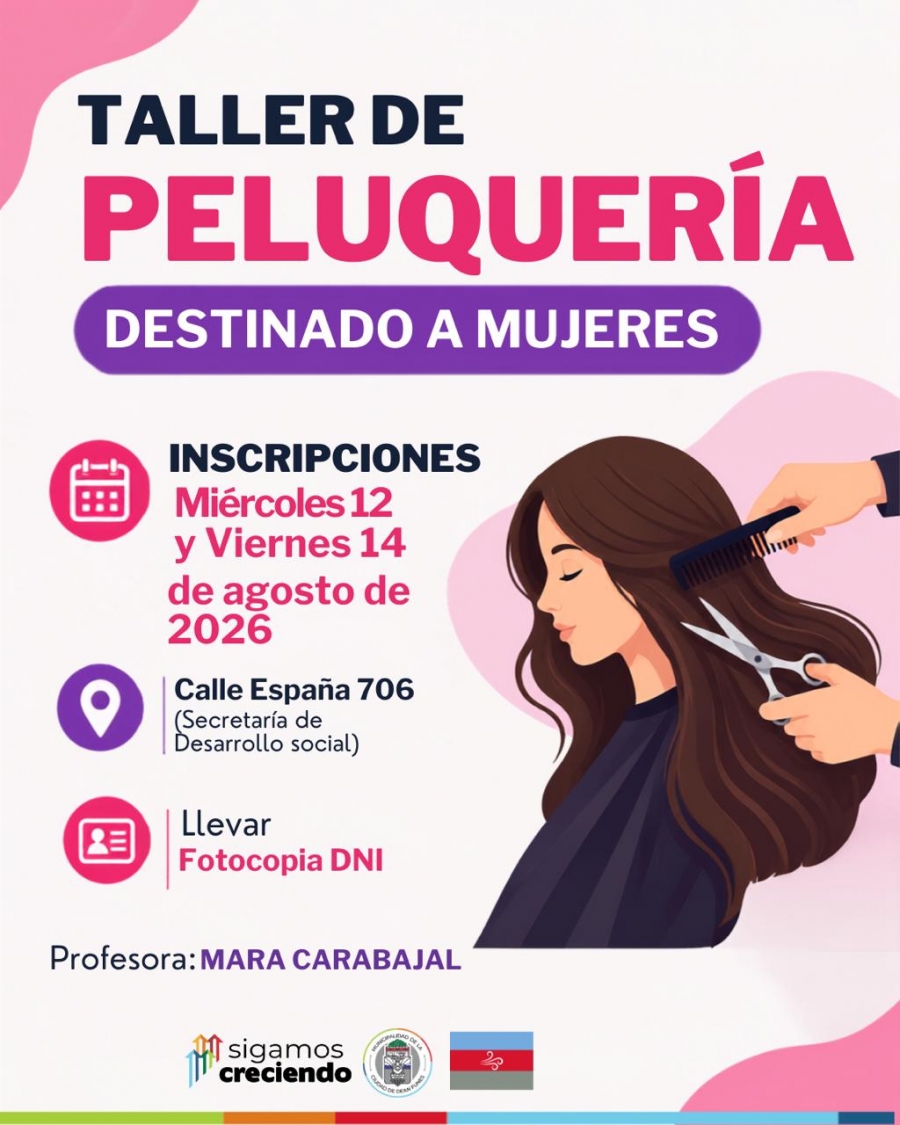TALLER DE PELUQUERÍA DESTINADO A MUJERES