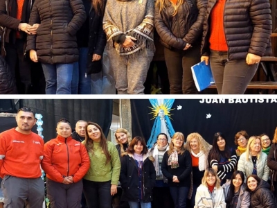 LA MUNICIPALIDAD DE DEÁN FUNES CAPACITA AL PERSONAL DE LA ESCUELA NORMAL SUPERIOR JUAN B. ALBERDI EN USO DE EXTINTORES