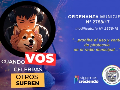 PROHIBIDO EL USO Y VENTA DE PIROTECNIA EN EL RADIO MUNICIPAL