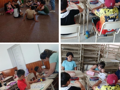 TALLER DE BRÚJULA PEDAGÓGICA EN EL BARRIO 9 DE JULIO